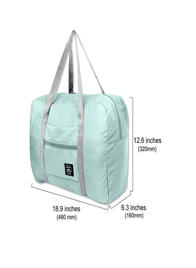 Diskary Travel Foldable Nylon Duffle Tote Bag Portable Waterproof Handbag Folding Sport Weekend Shopping Luggage Bag Gym Sports Bag for Women Girl Multicolor (Pack of-3) - Image 3